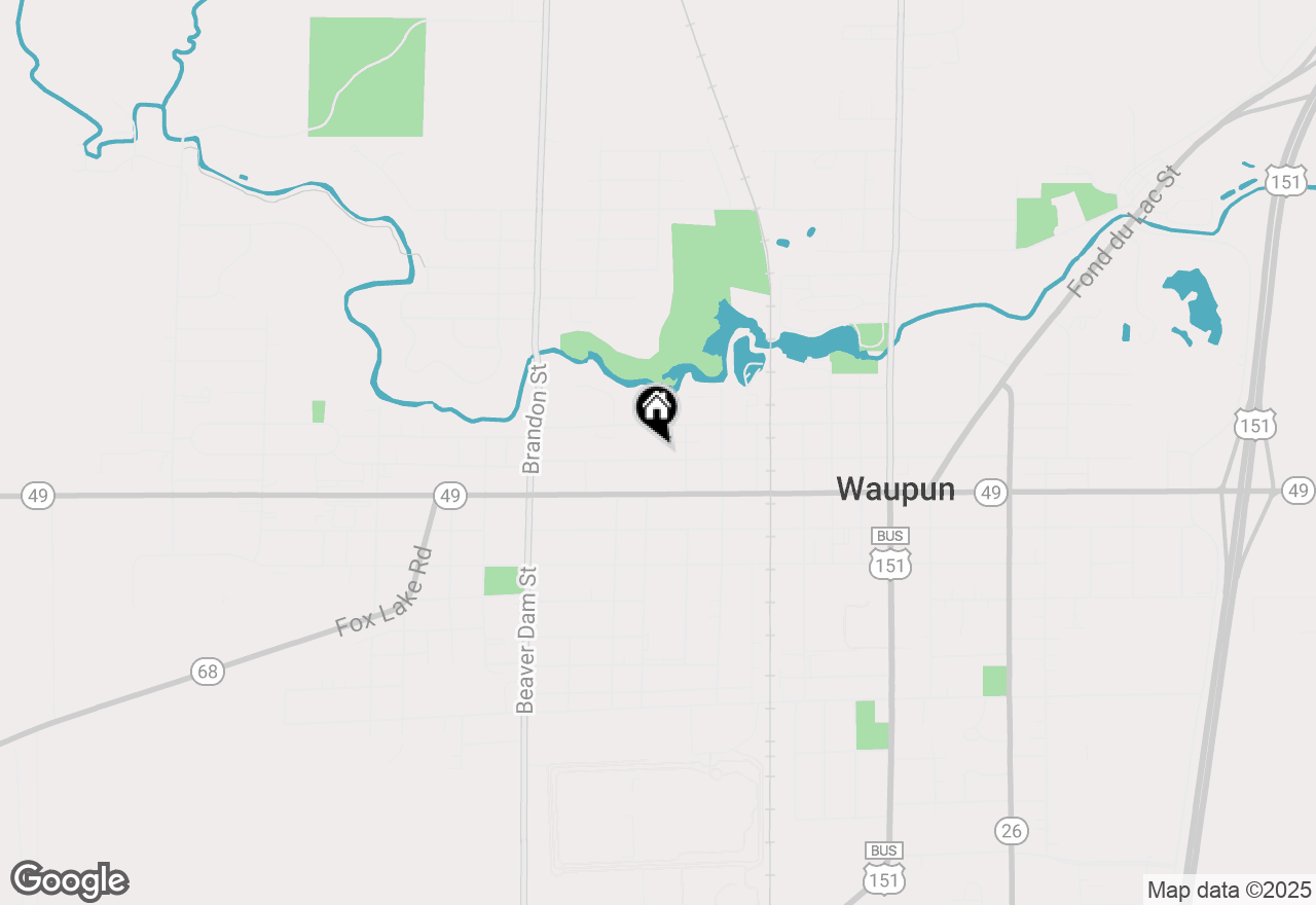 Map of 226 W Franklin Street, Waupun, WI 53963