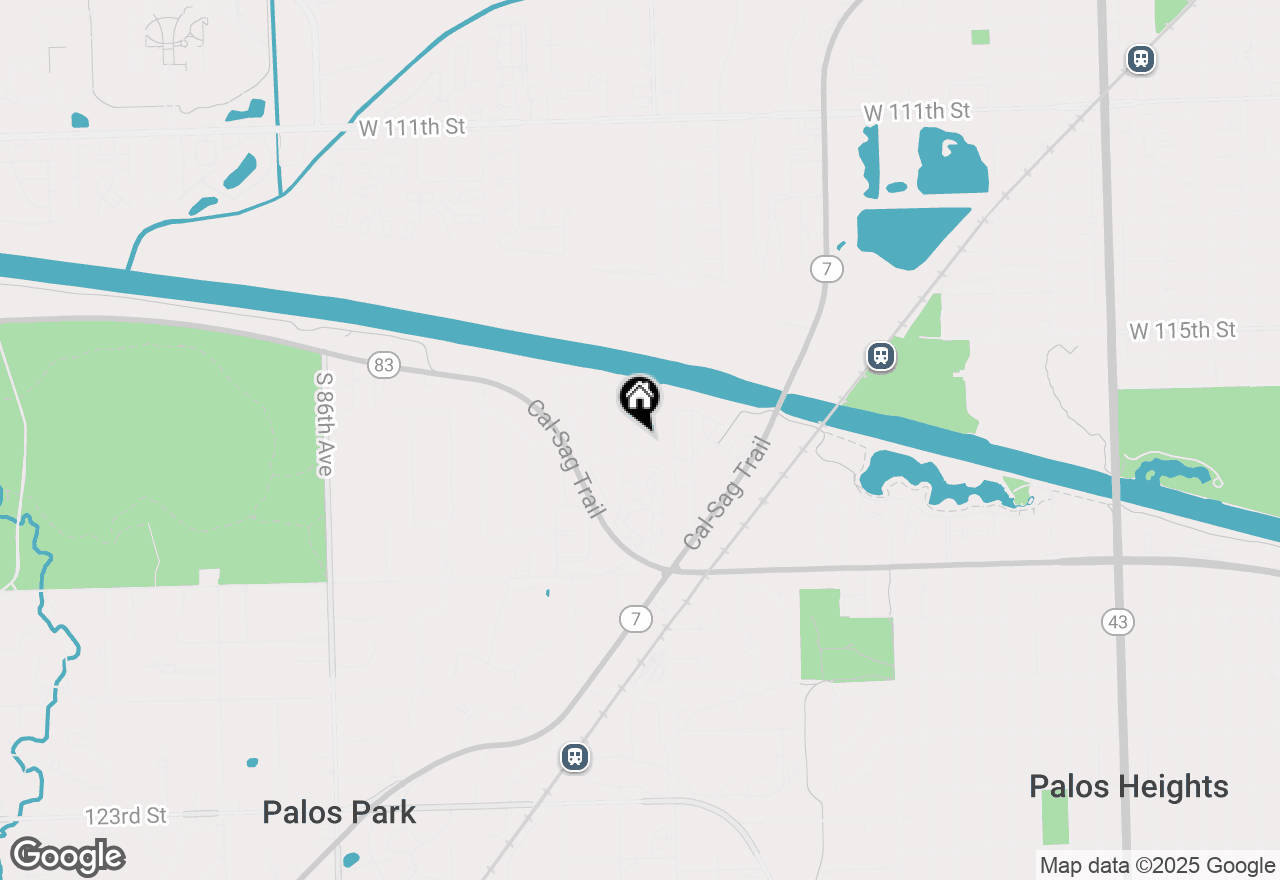 Map of 11605 S Vienna Avenue, Palos Park, IL 60464