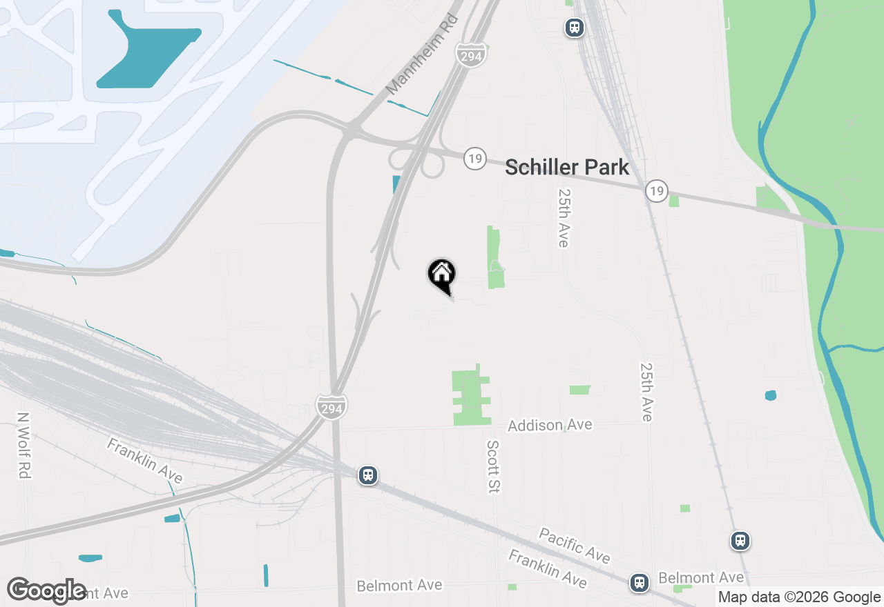 Map of 10105 Hartford Court #GB, Schiller Park, IL 60176