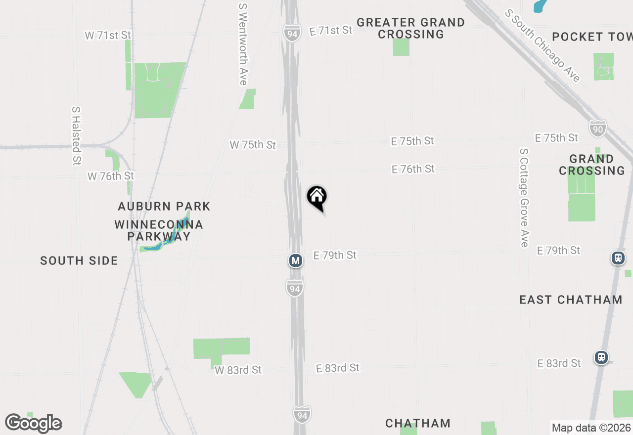 Map of 7738 S Wabash Avenue, Chicago, IL 60619