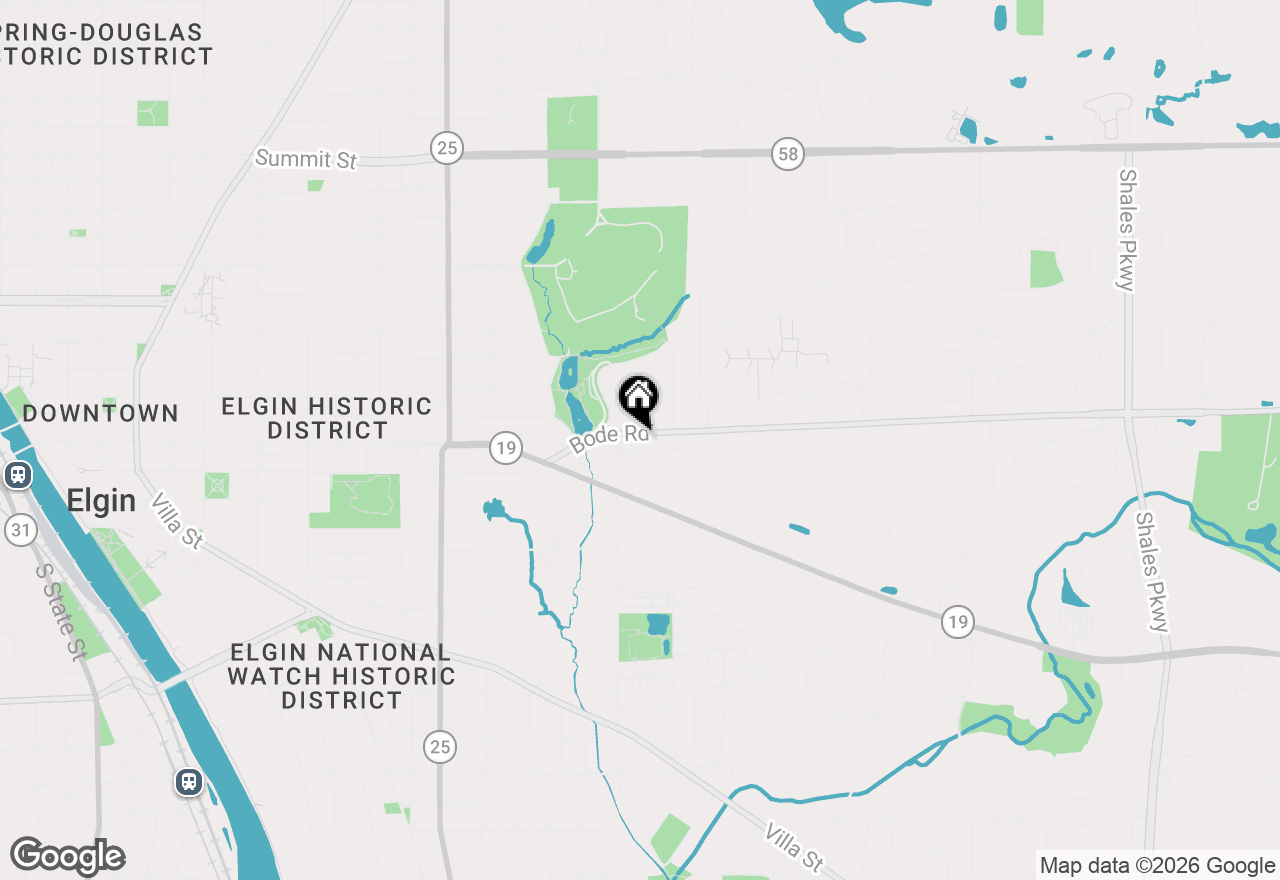 Map of 821 Bode Road #4, Elgin, IL 60120