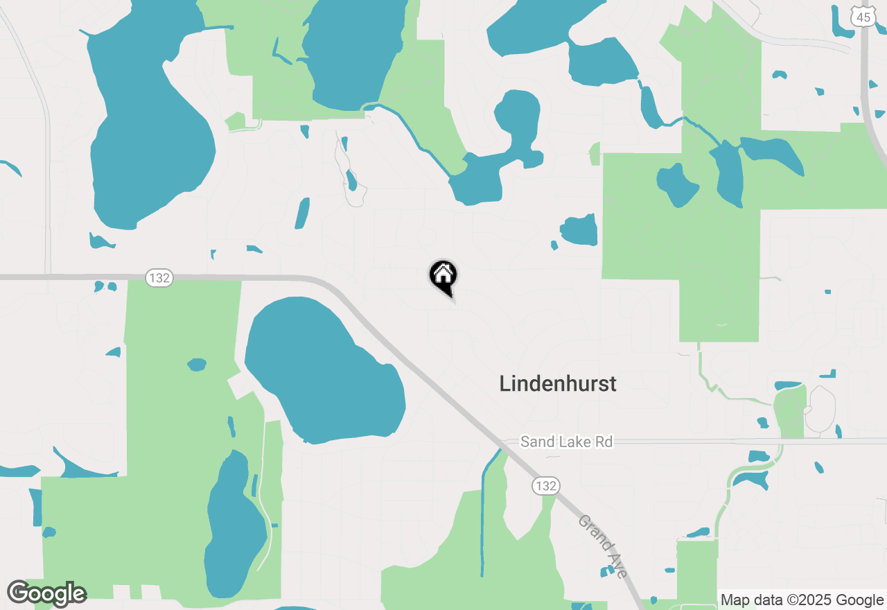 Map of 2002 Burr Oak Lane, Lindenhurst, IL 60046