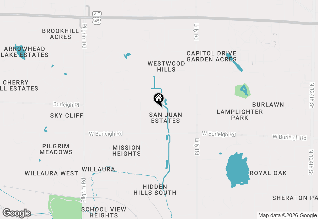 Map of 3265 San Juan Trl, Brookfield, WI 53005