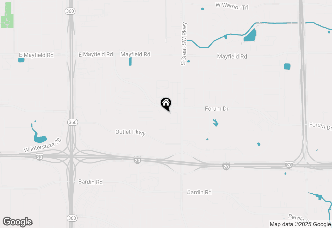 Map of 2662 Village Green Drive, Grand Prairie, TX 75052