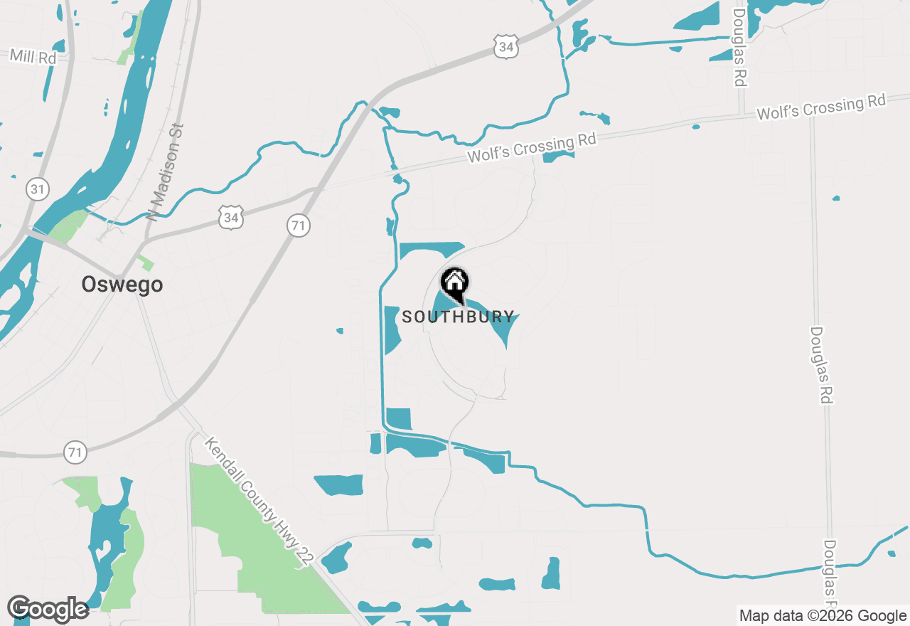 Map of 836 Colchester Drive, Oswego, IL 60543