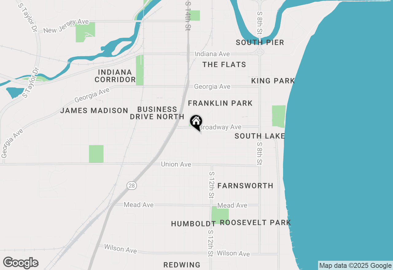 Map of 1724 S 13th St, Sheboygan, WI 53081