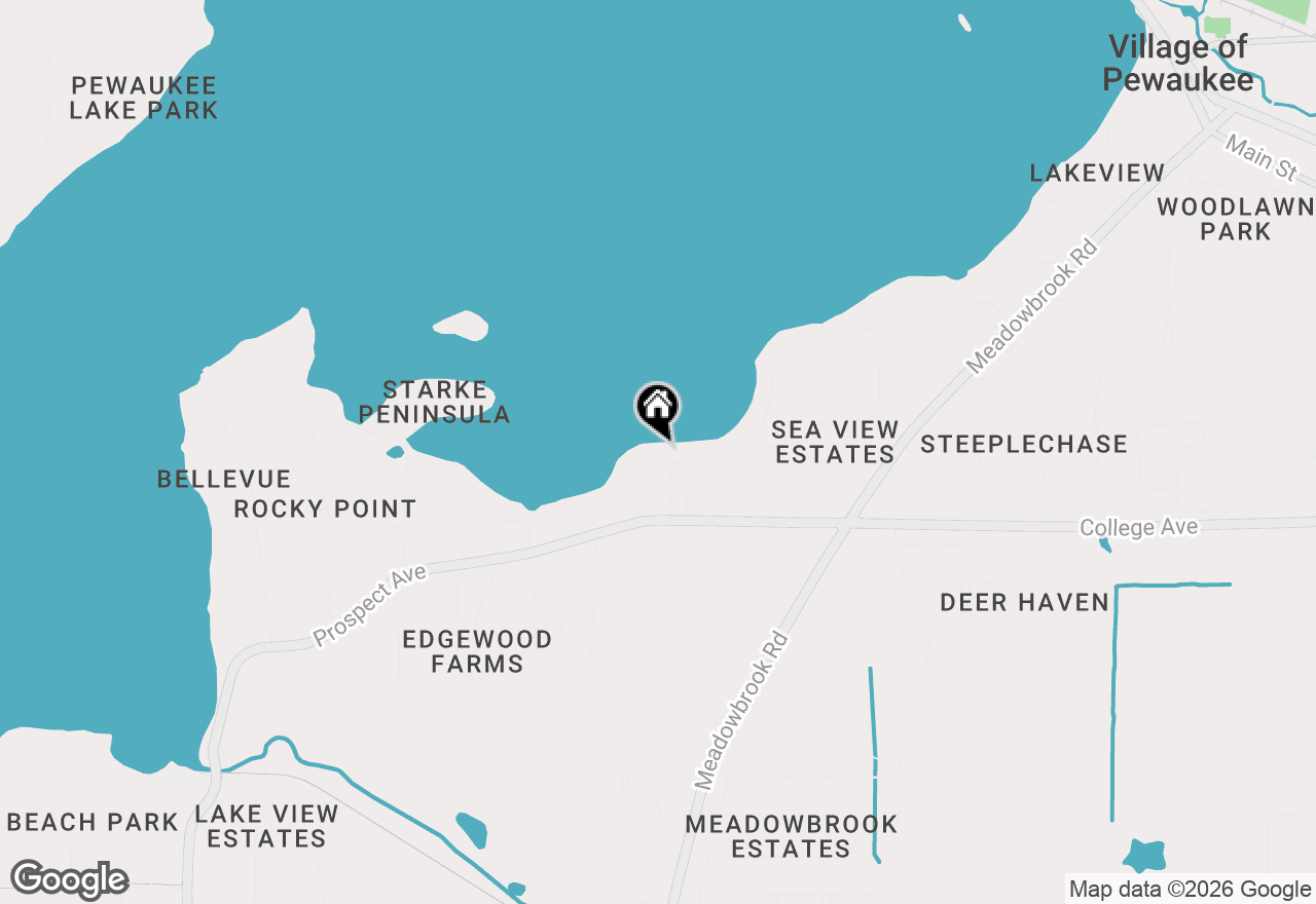 Map of N28W26972 Woodland Dr, Pewaukee, WI 53072