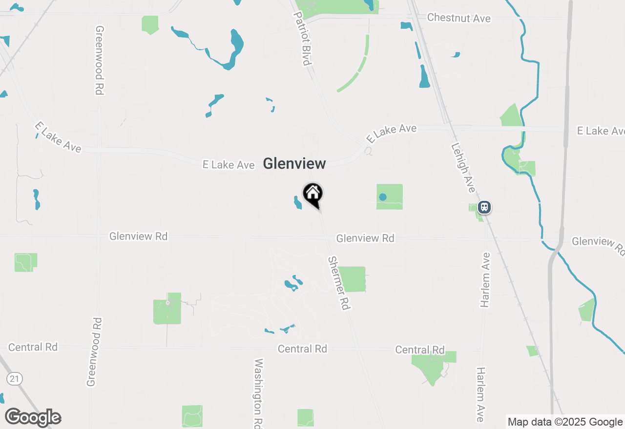 Map of 1068 Shermer Road, Glenview, IL 60025