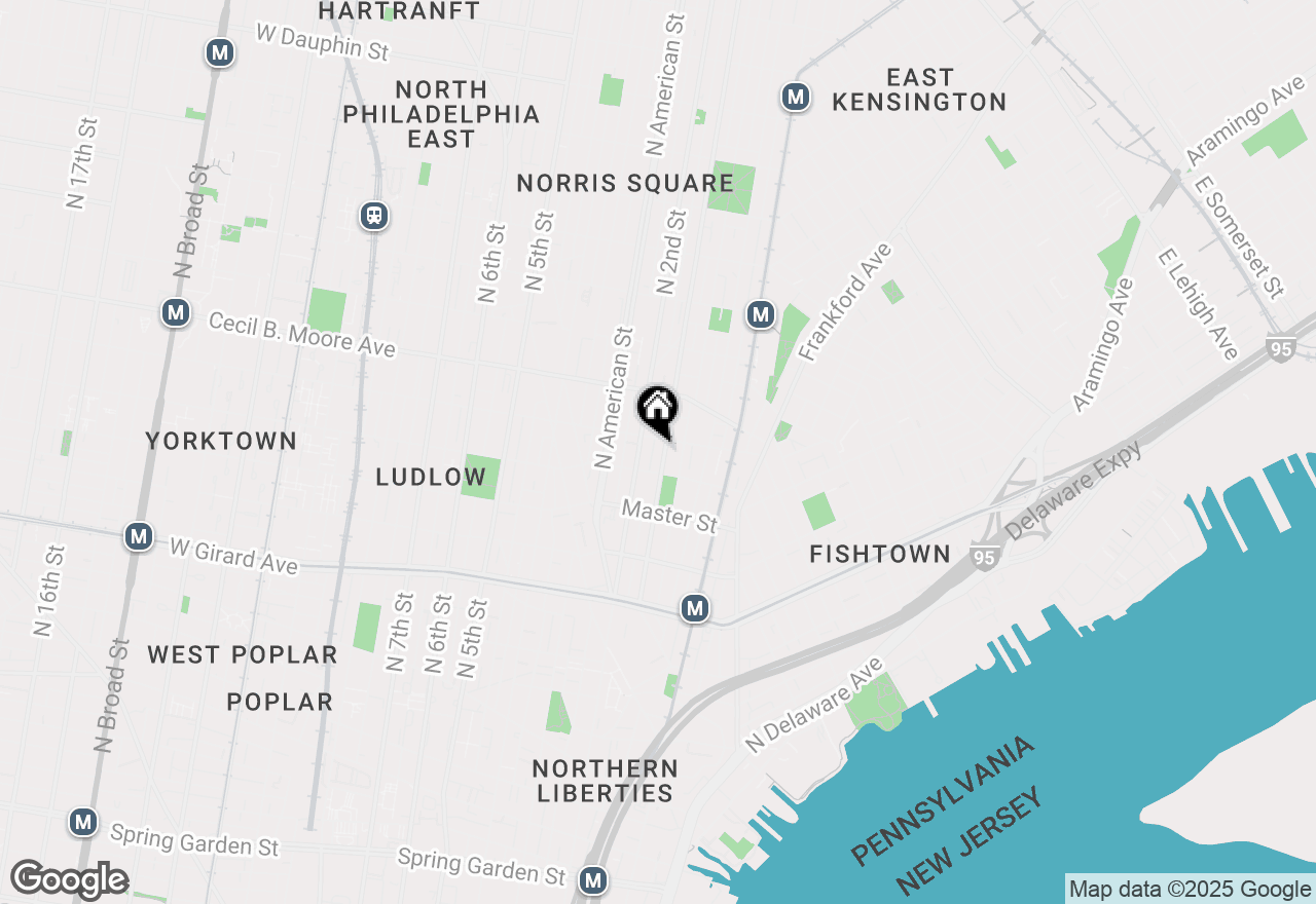 Map of 1524 N Hancock Street #302, Philadelphia, PA 19122