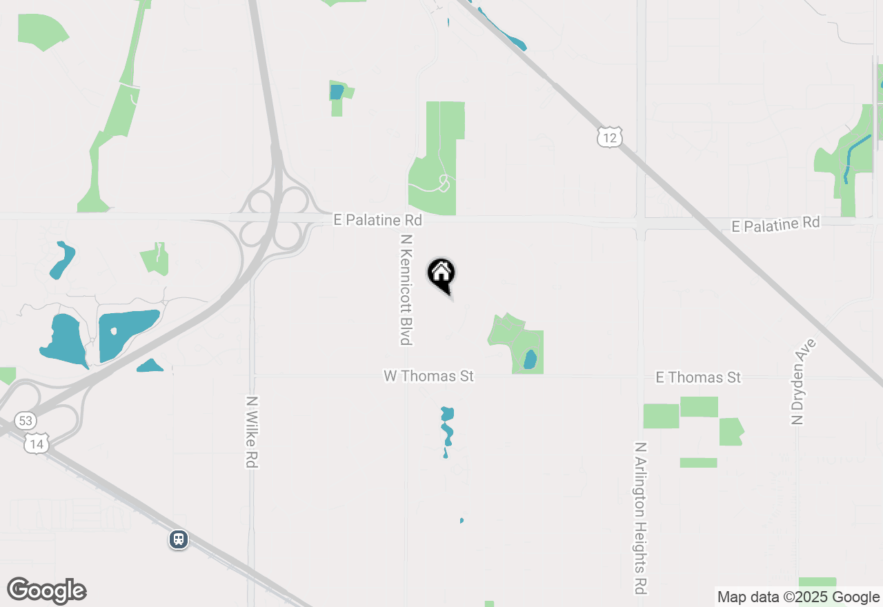 Map of 1542 N Ridge Avenue, Arlington Heights, IL 60004