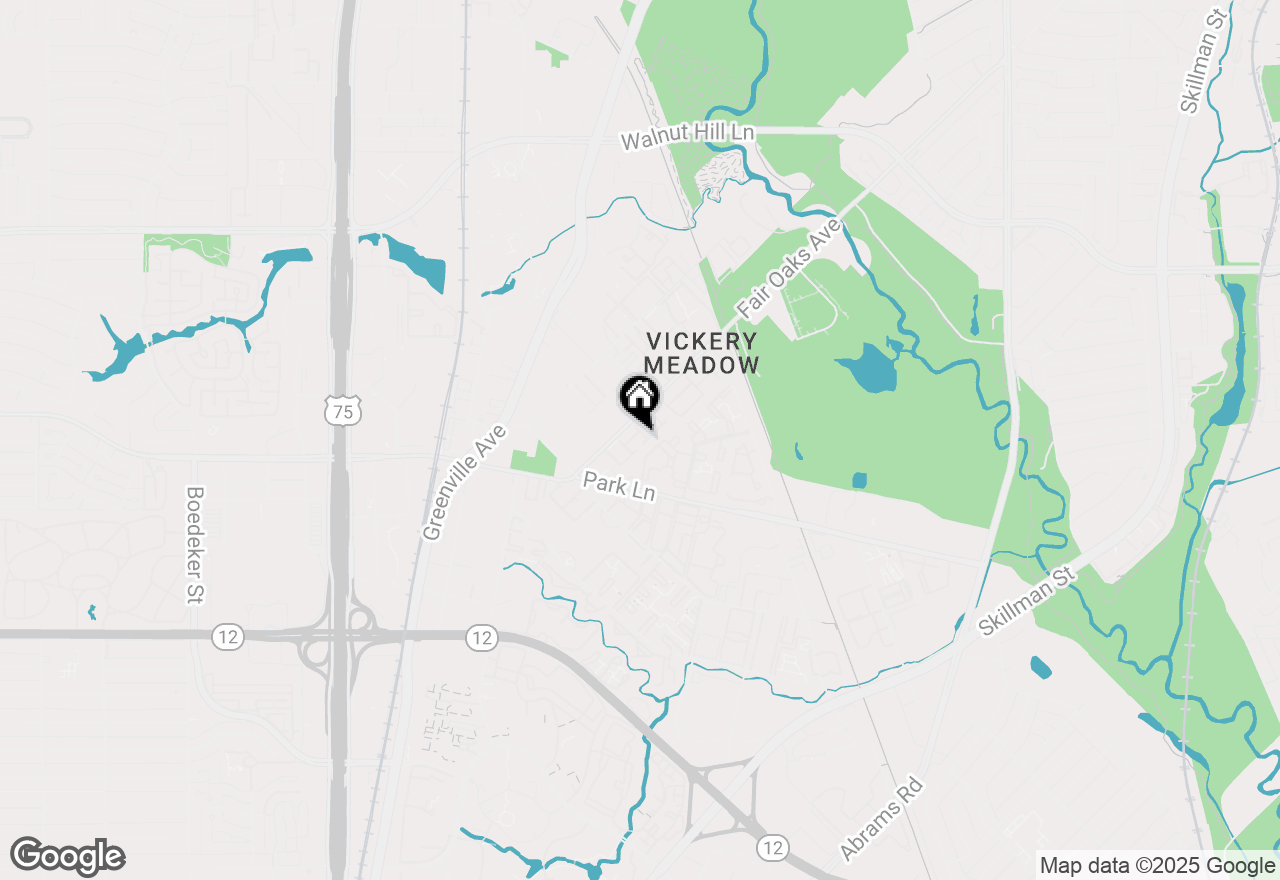 Map of 7152 Fair Oaks Avenue #1053, Dallas, TX 75231