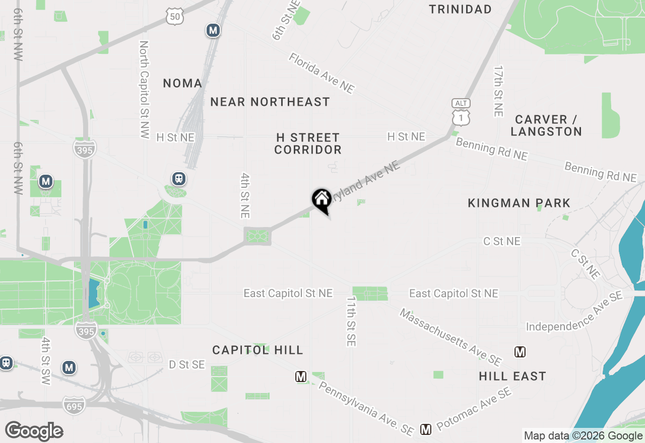 Map of 819 D Street Ne #34, Washington, DC 20002