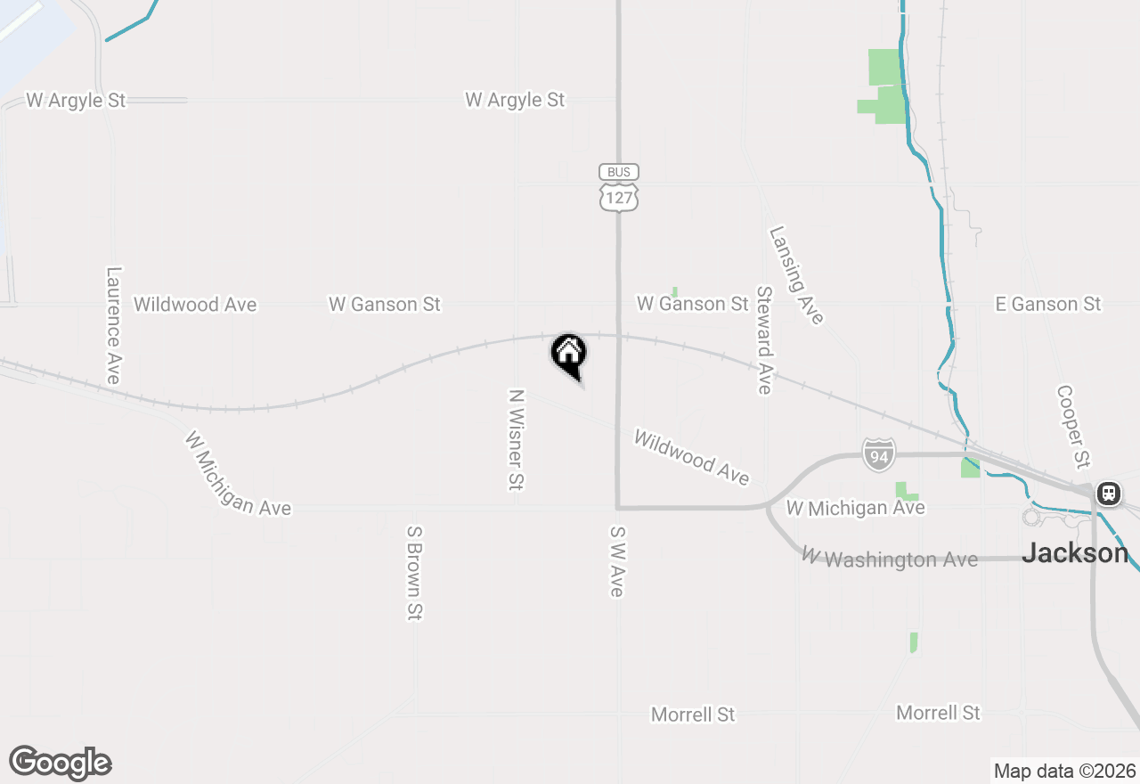 Map of 311 Hibbard Avenue, Jackson, MI 49202