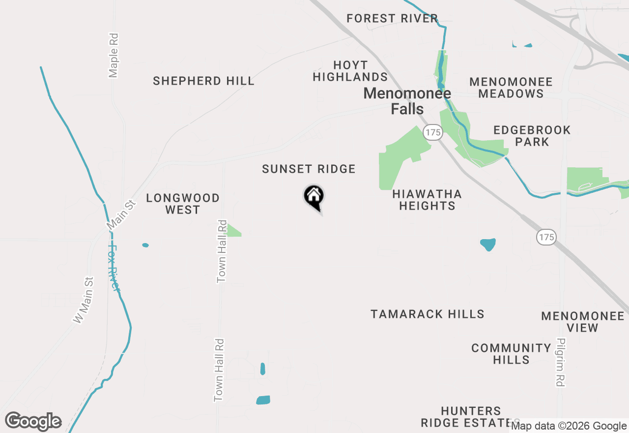 Map of W173N8464 Westbridge Ave, Menomonee Falls, WI 53051