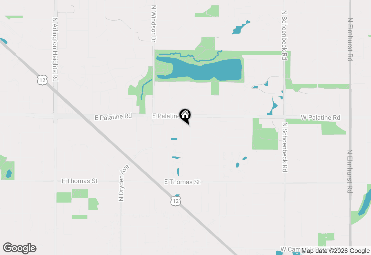 Map of 1801 N Dover Court, Arlington Heights, IL 60004