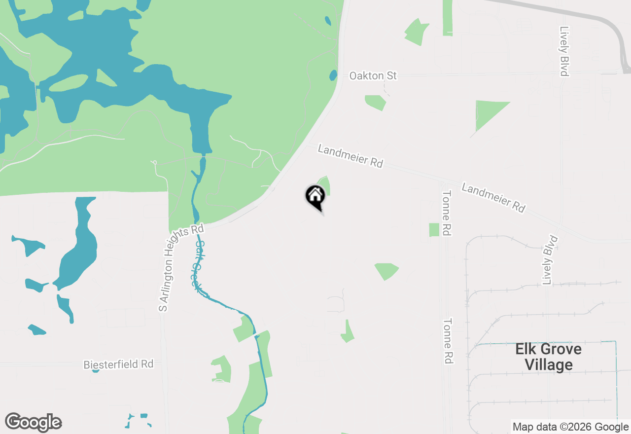 Map of 518 Oak Street, Elk Grove Village, IL 60007