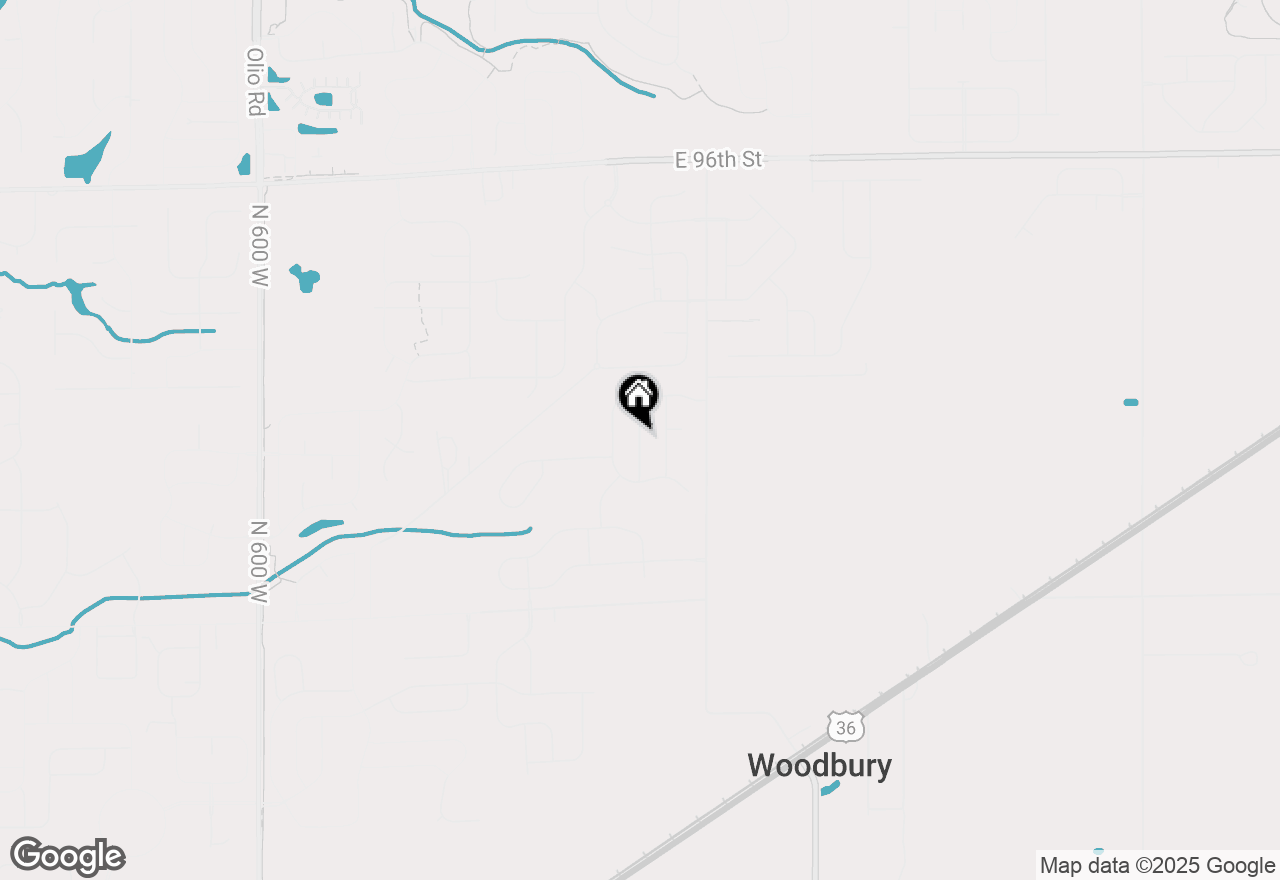 Map of 9338 Abner Street, Mccordsville, IN 46055