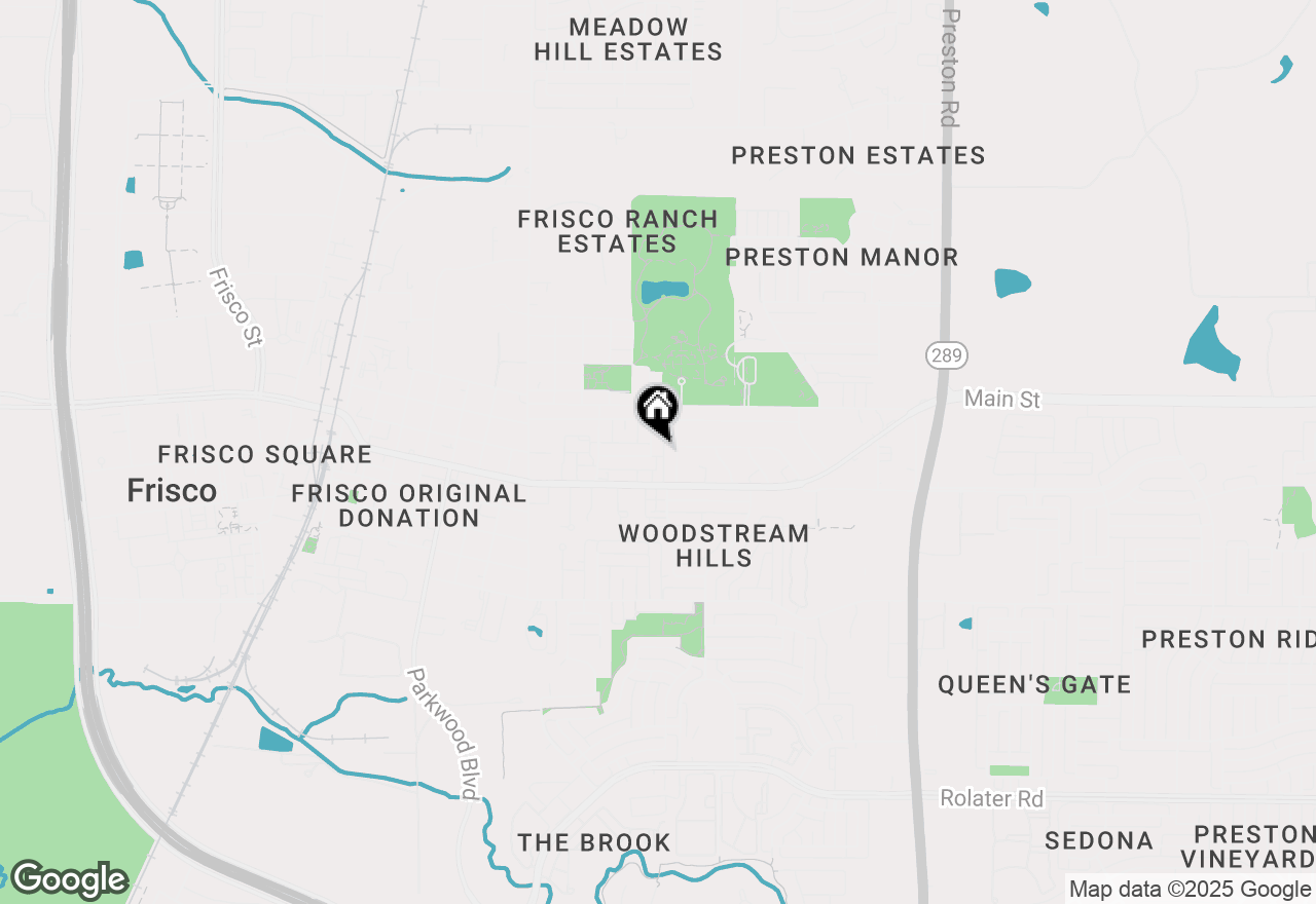 Map of 9090 Meadowcrest Street, Frisco, TX 75033