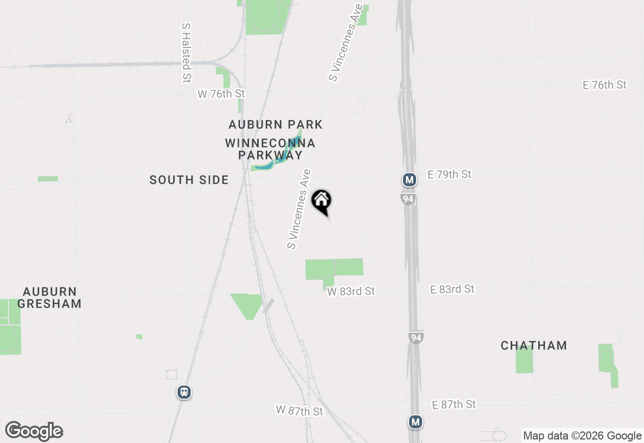 Map of 8033 S Harvard Avenue, Chicago, IL 60620