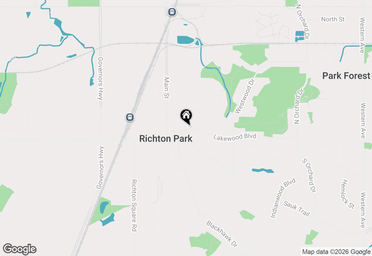Map of 560 Lakewood Boulevard, Park Forest, IL 60466