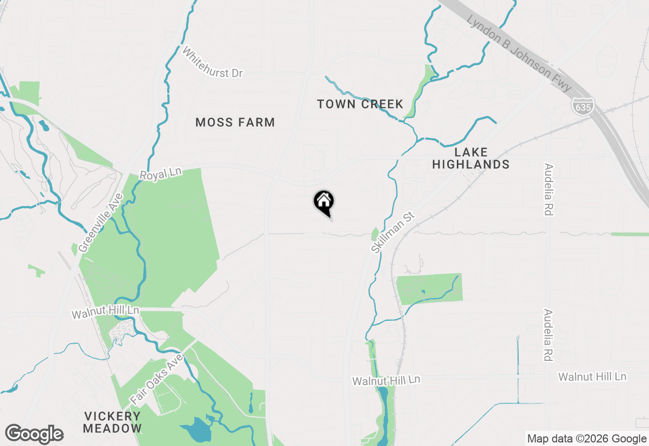 Map of 9539 Hilldale Drive, Dallas, TX 75231