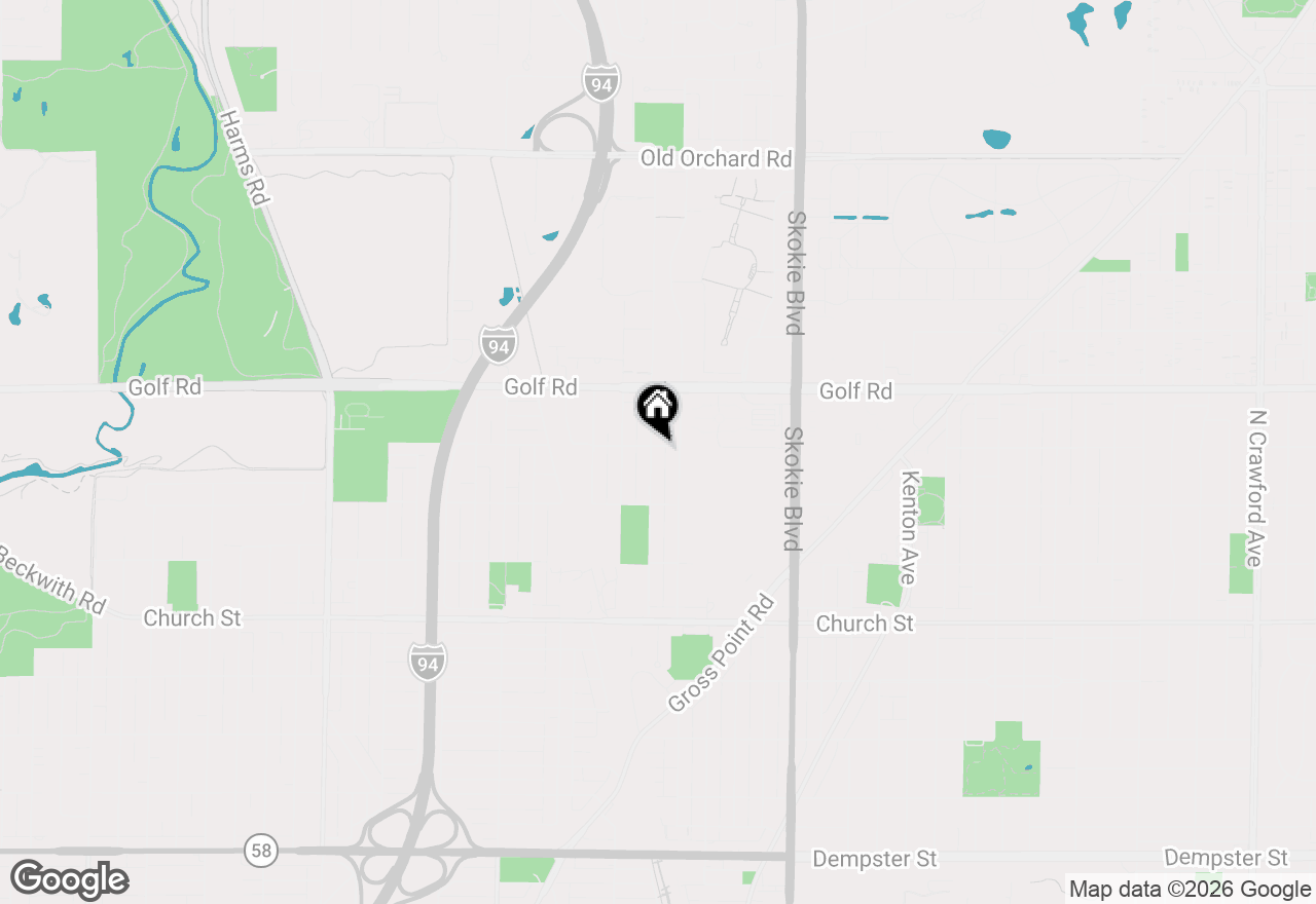 Map of 9457 Lawler Avenue, Skokie, IL 60077