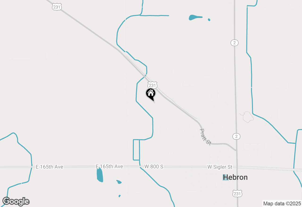 Map of 602 Ensign Place, Hebron, IN 46341