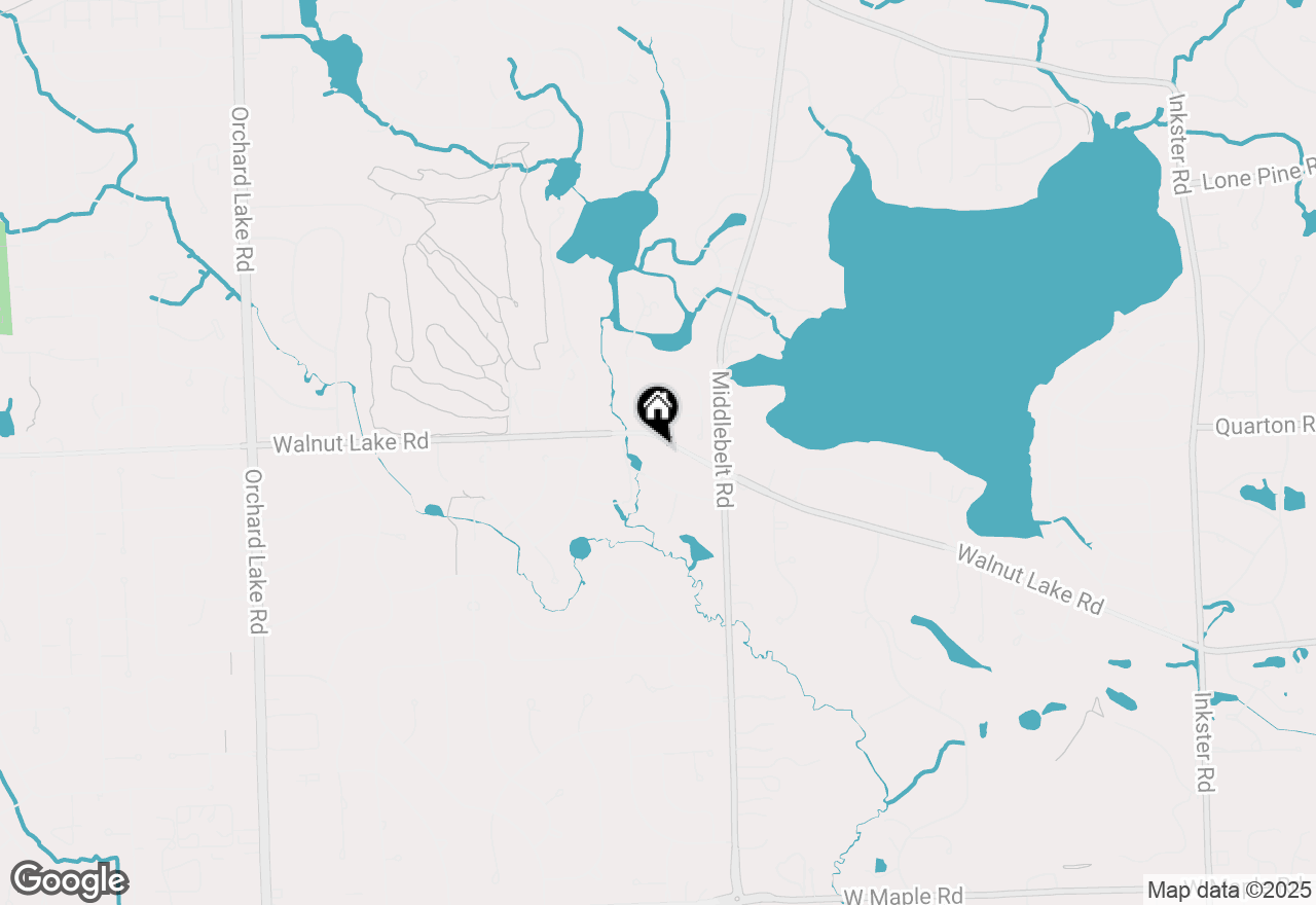 Map of 3143 Walnut Lake Road, West Bloomfield, MI 48323