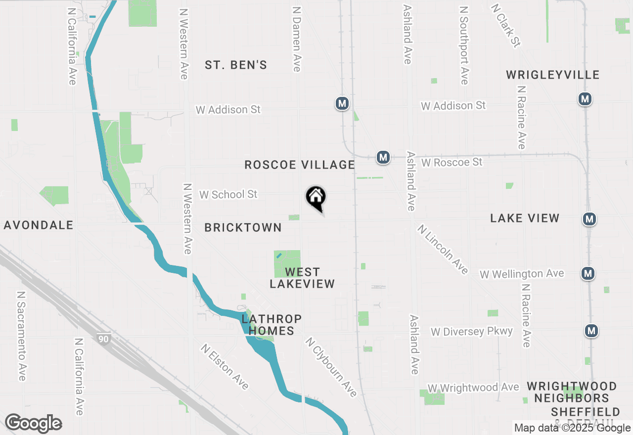 Map of 1926 W Belmont Avenue #2, Chicago, IL 60657
