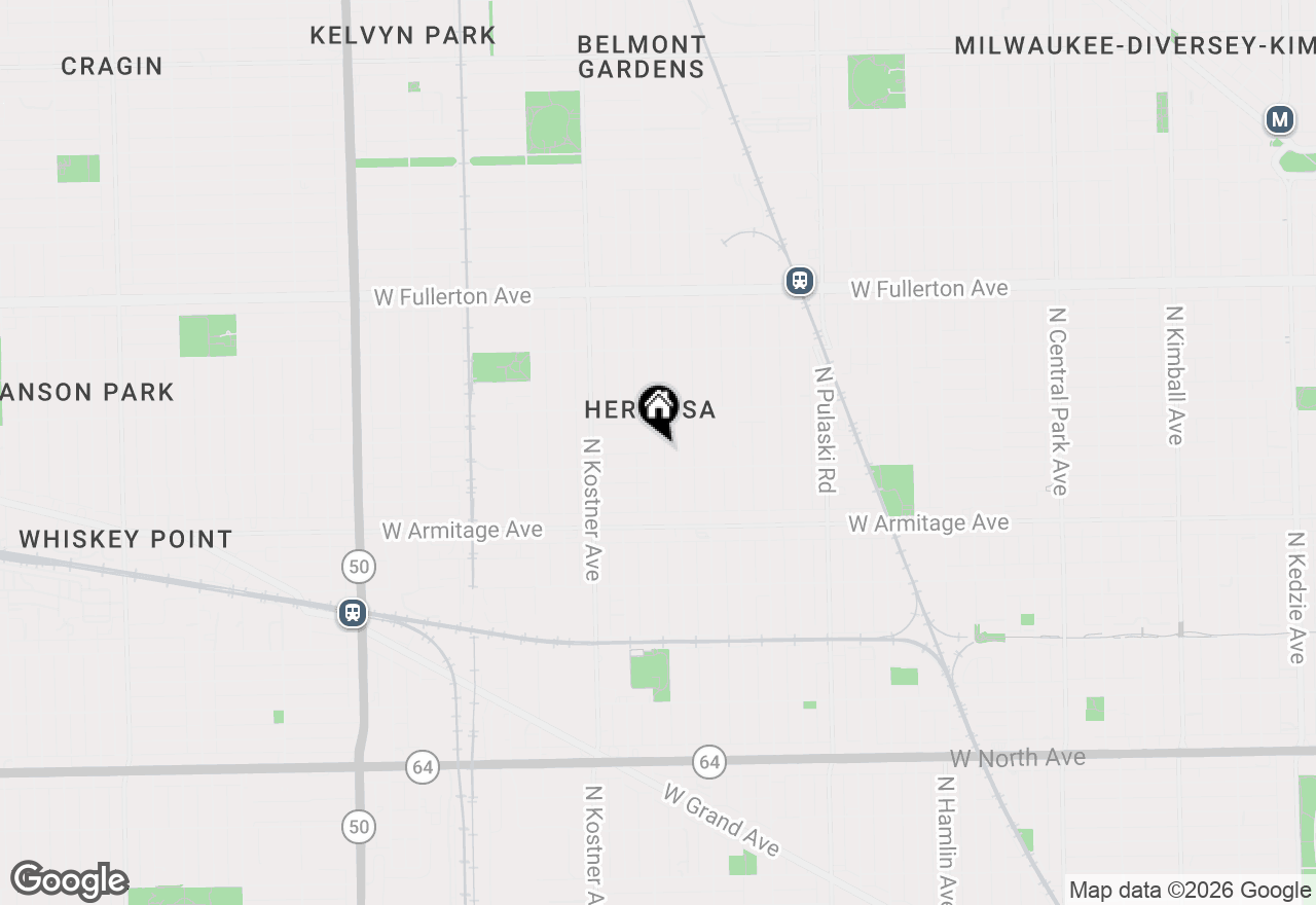 Map of 2115 N Kildare Avenue, Chicago, IL 60639