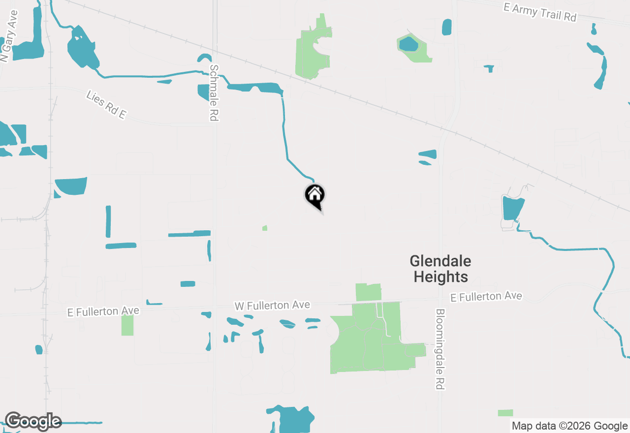 Map of 1767 Hemlock Drive, Glendale Heights, IL 60139