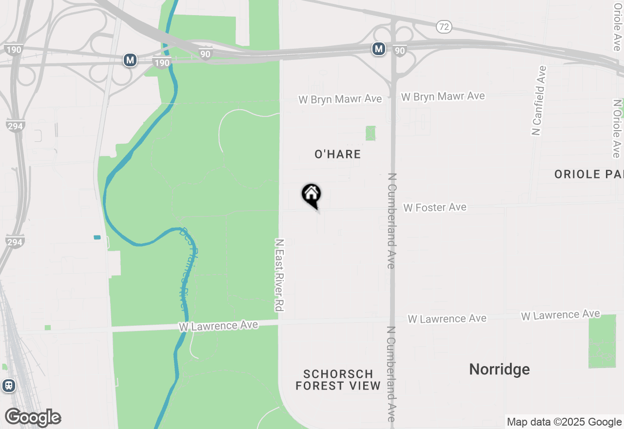 Map of 8651 W Foster Avenue #3A, Chicago, IL 60656