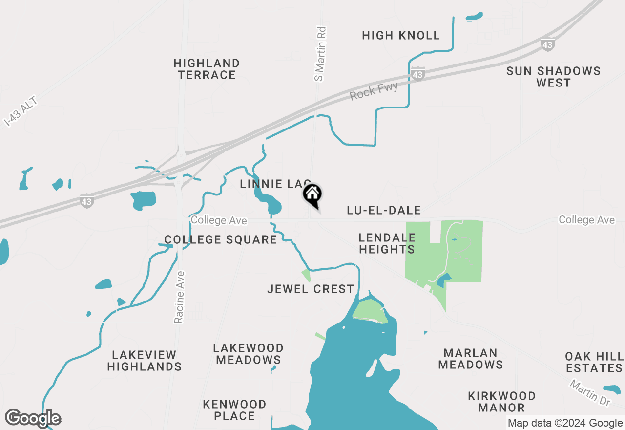 Map of 6290 S Martin Rd, New Berlin, WI 53146