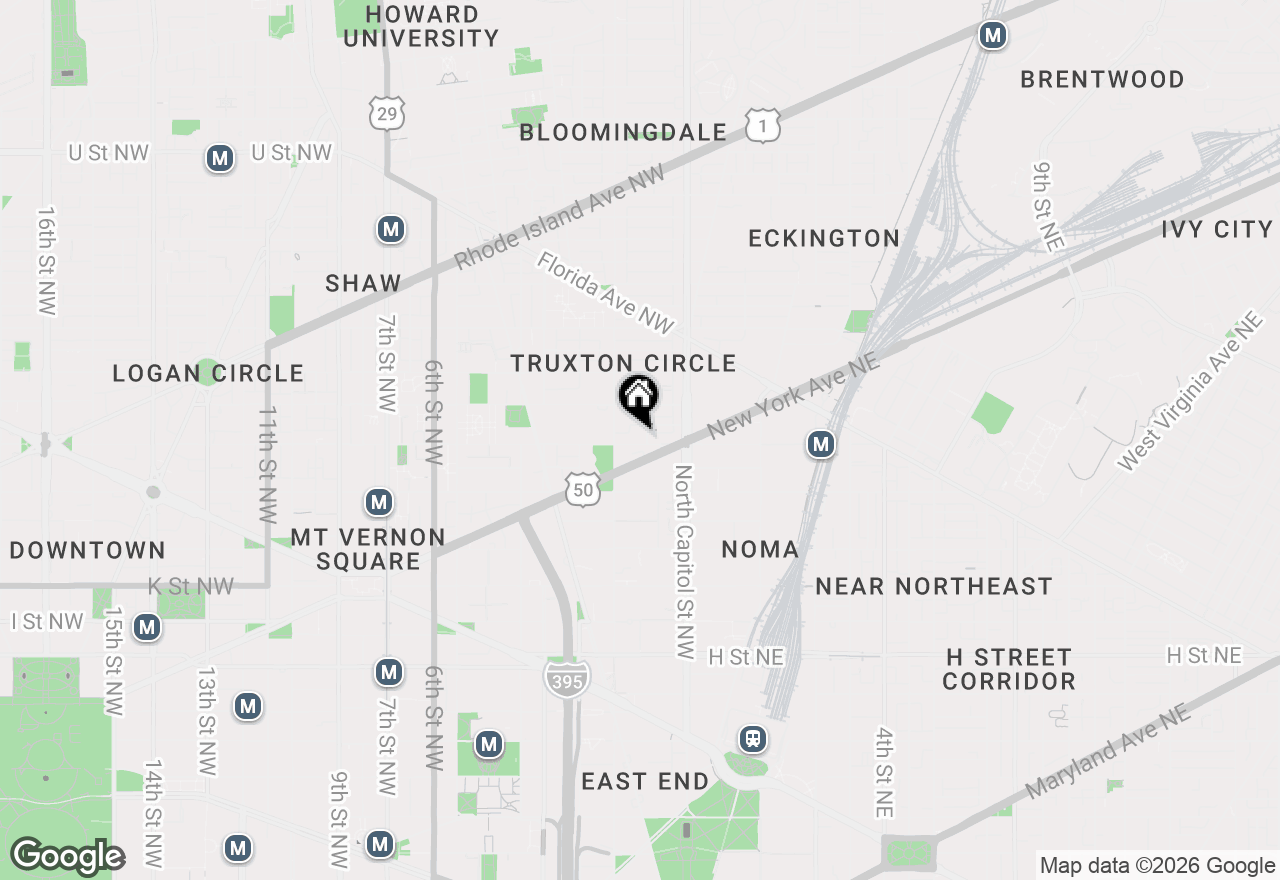 Map of 57 N Street Nw #301, Washington, DC 20001