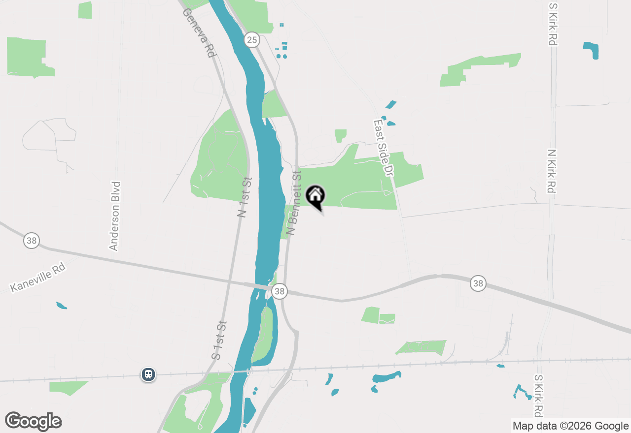 Map of 210 Woodward Avenue, Geneva, IL 60134