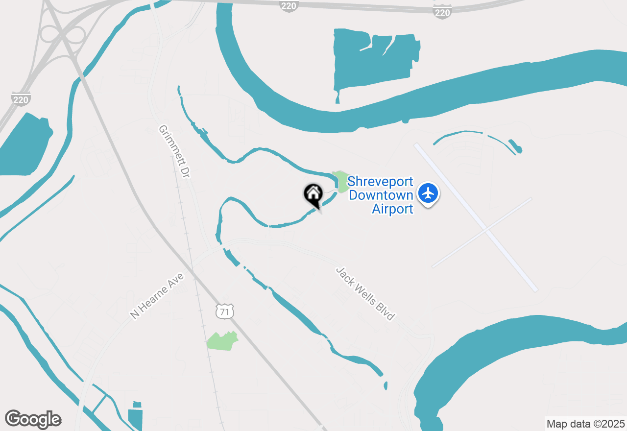 Map of 418 Mayfair Drive, Shreveport, LA 71107