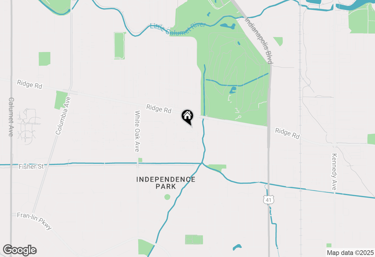 Map of 8647 Bakker Court, Munster, IN 46321