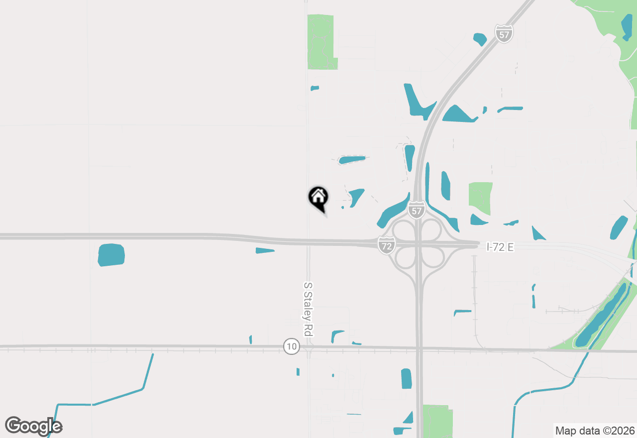 Map of 707 Chickory Drive, Champaign, IL 61822