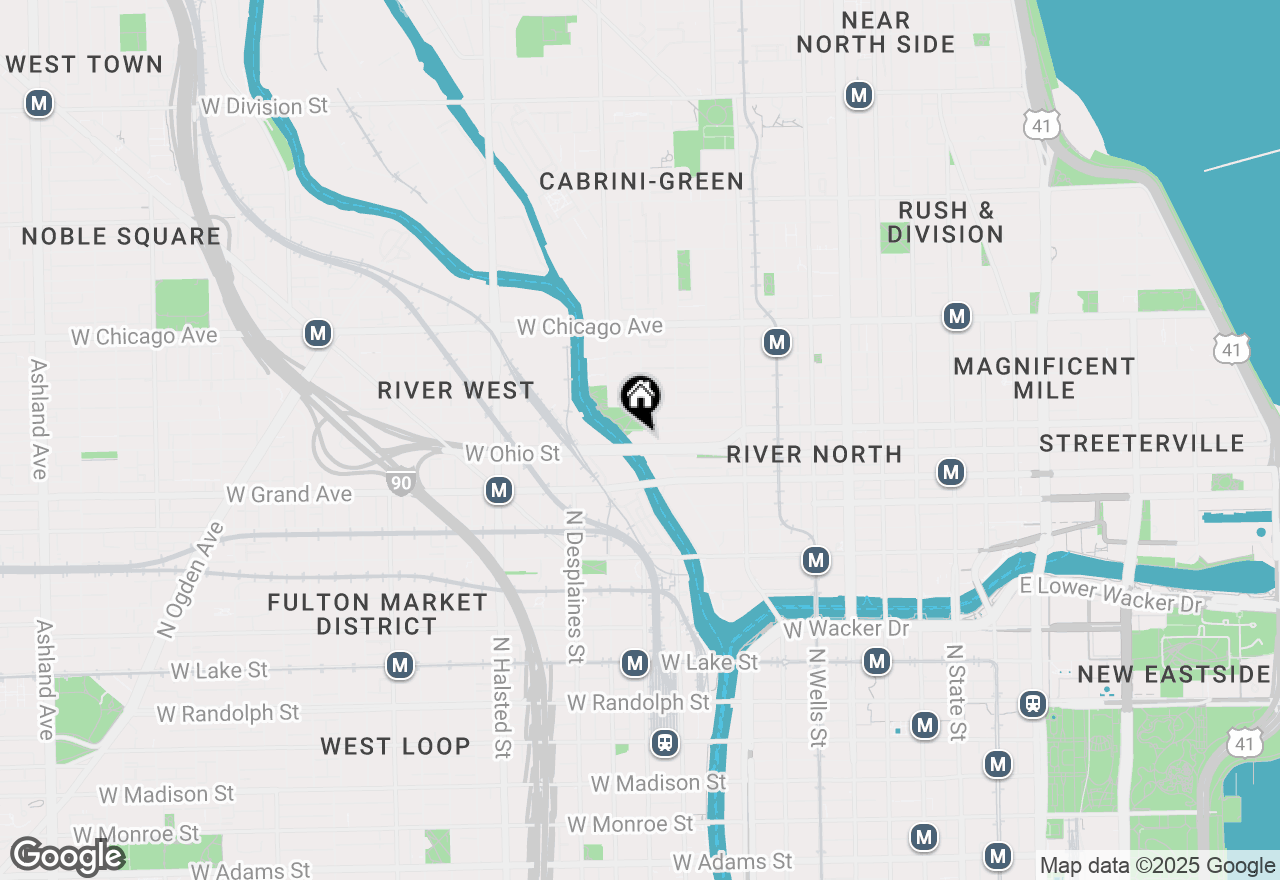 Map of 600 N Kingsbury Street #1601, Chicago, IL 60654