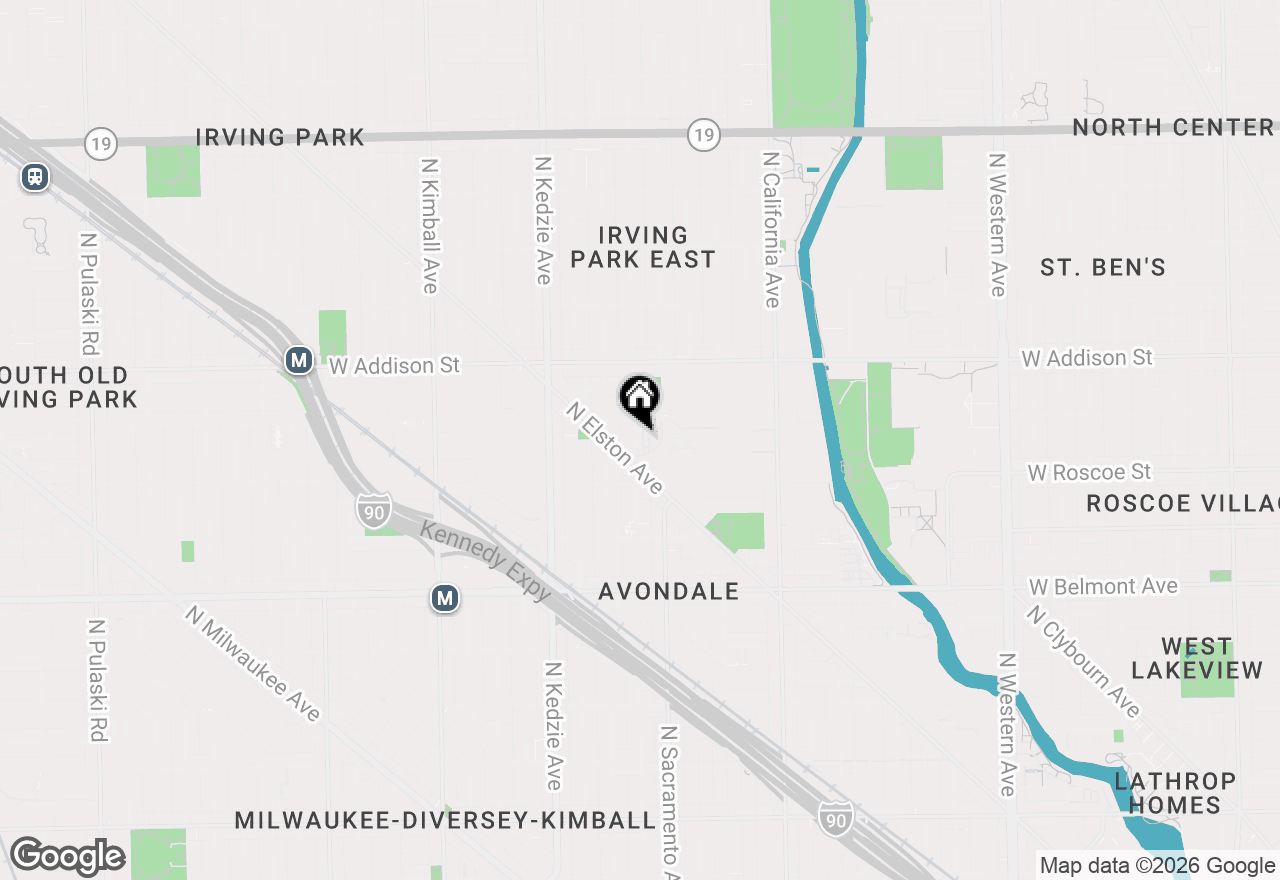 Map of 3443 N Whipple Street, Chicago, IL 60618