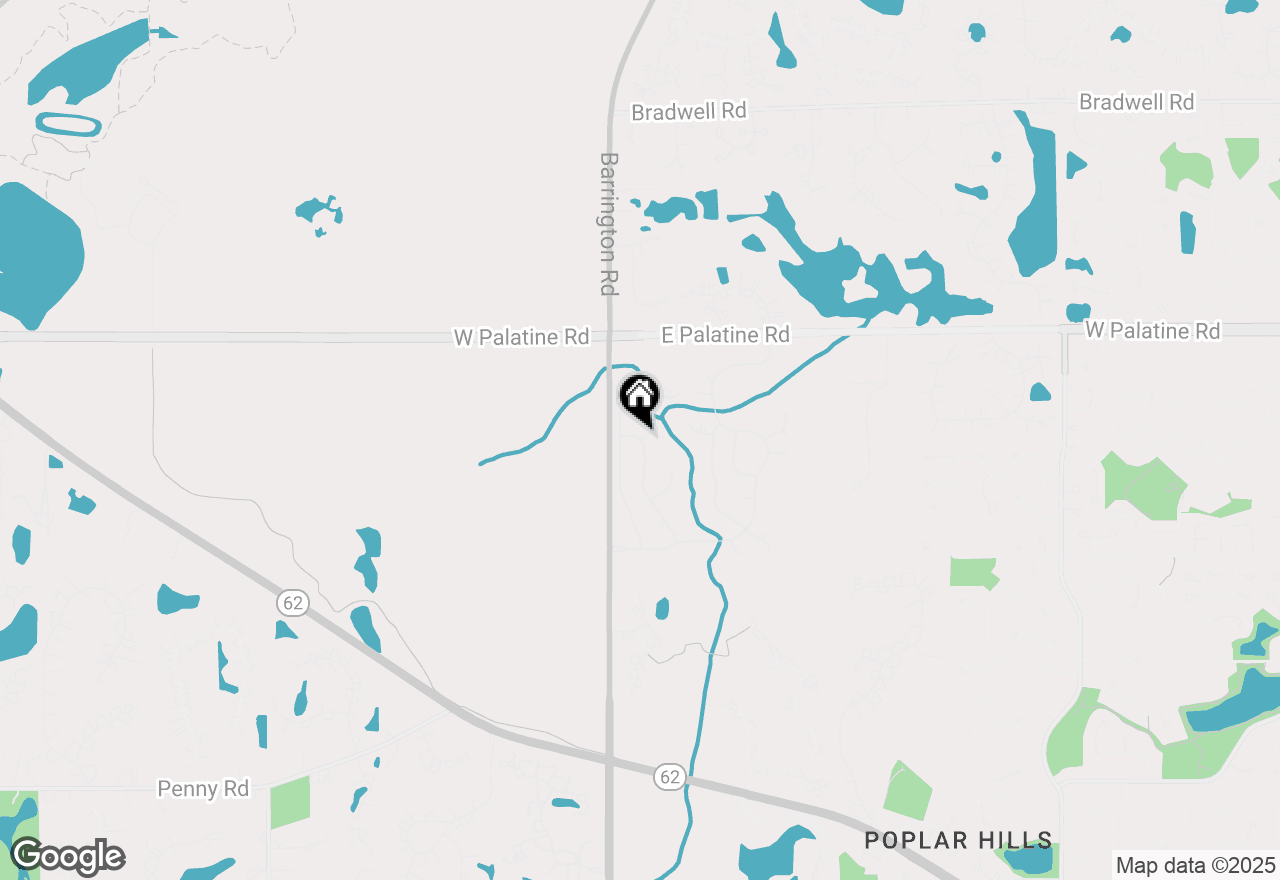 Map of 1115 Ashley Lane, Inverness, IL 60010