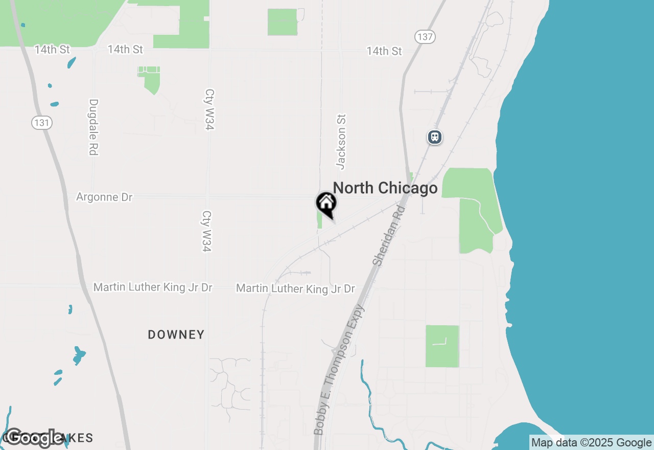 Map of 1128 20th Street, North Chicago, IL 60064