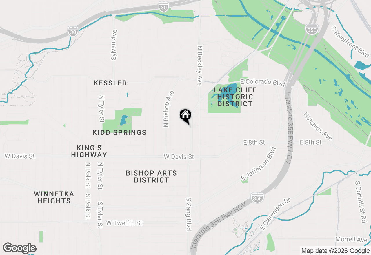 Map of 820 Elsbeth Street, Dallas, TX 75208