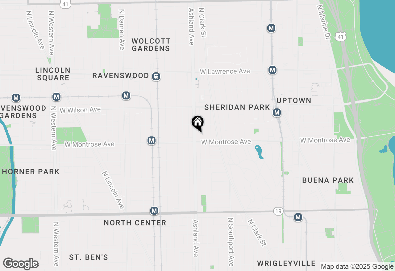 Map of 4423 N Ashland Avenue #204, Chicago, IL 60640