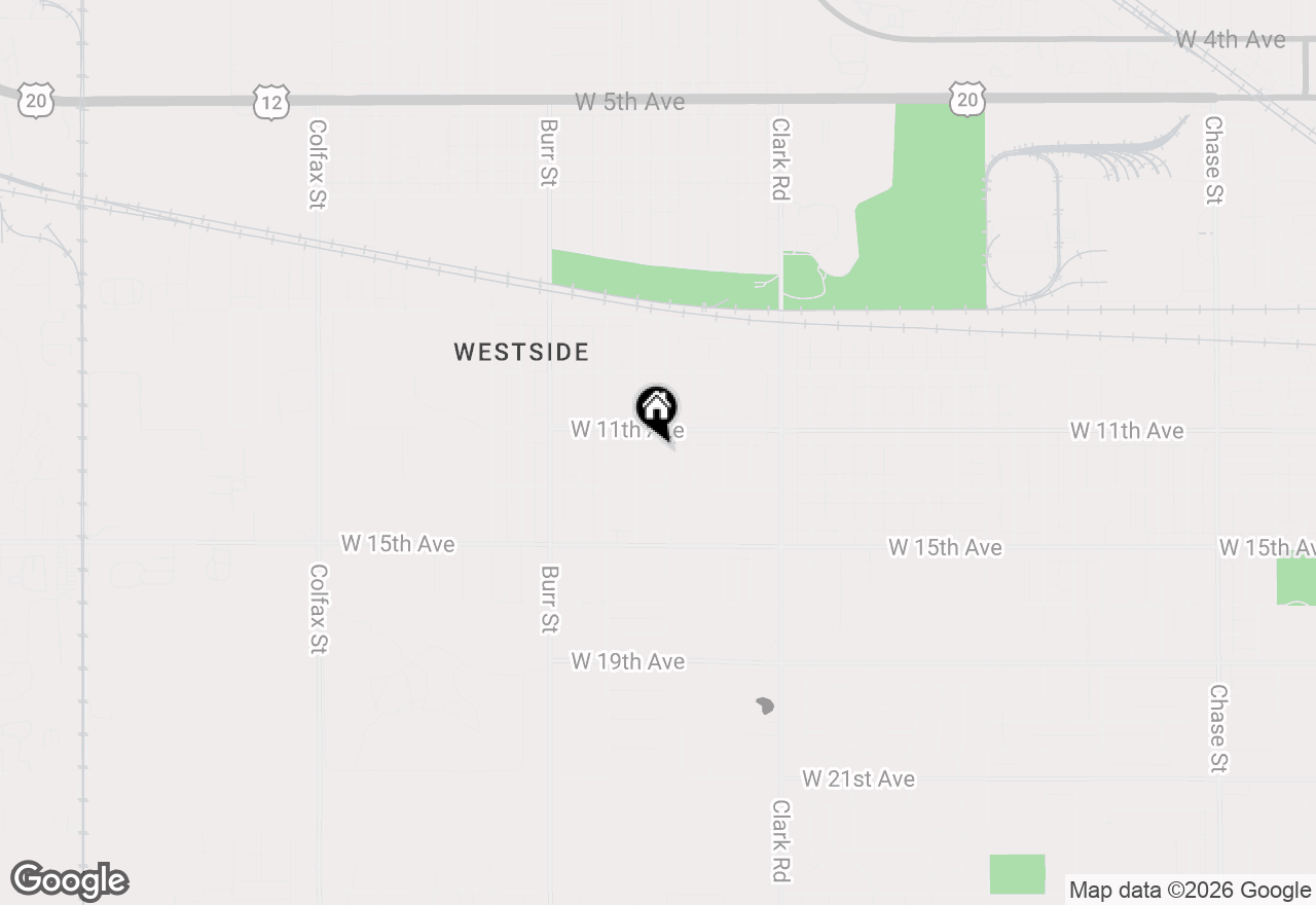Map of 1124 Mount Street, Gary, IN 46406