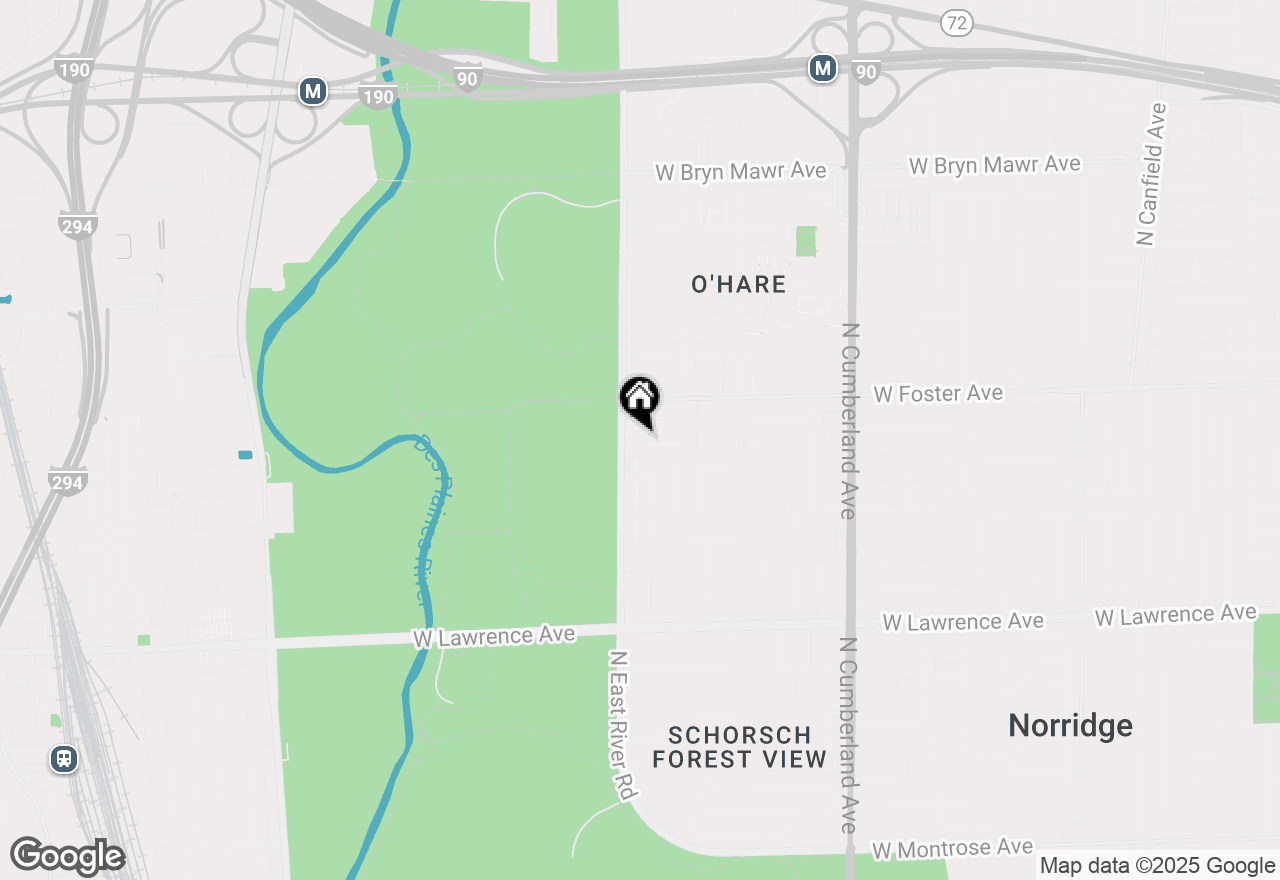 Map of 5113 N East River Road #3K, Chicago, IL 60656