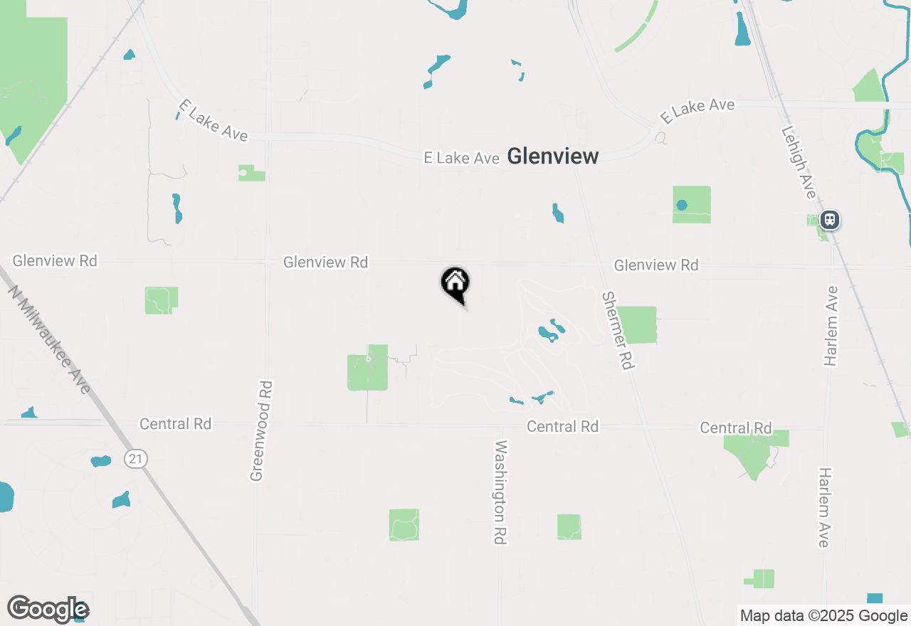 Map of 834 Meadowlark Lane, Glenview, IL 60025