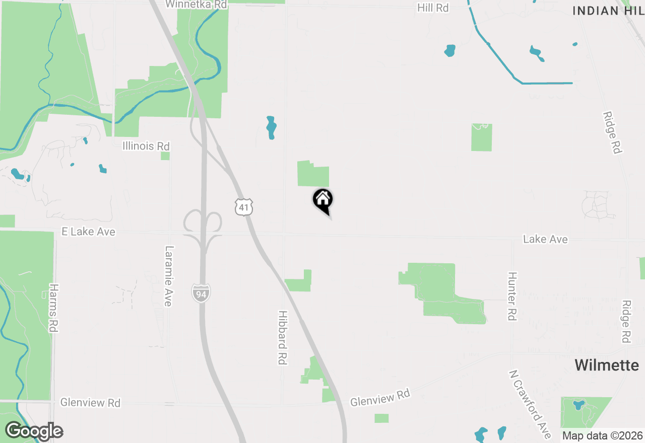 Map of 2929 Indianwood Road, Wilmette, IL 60091
