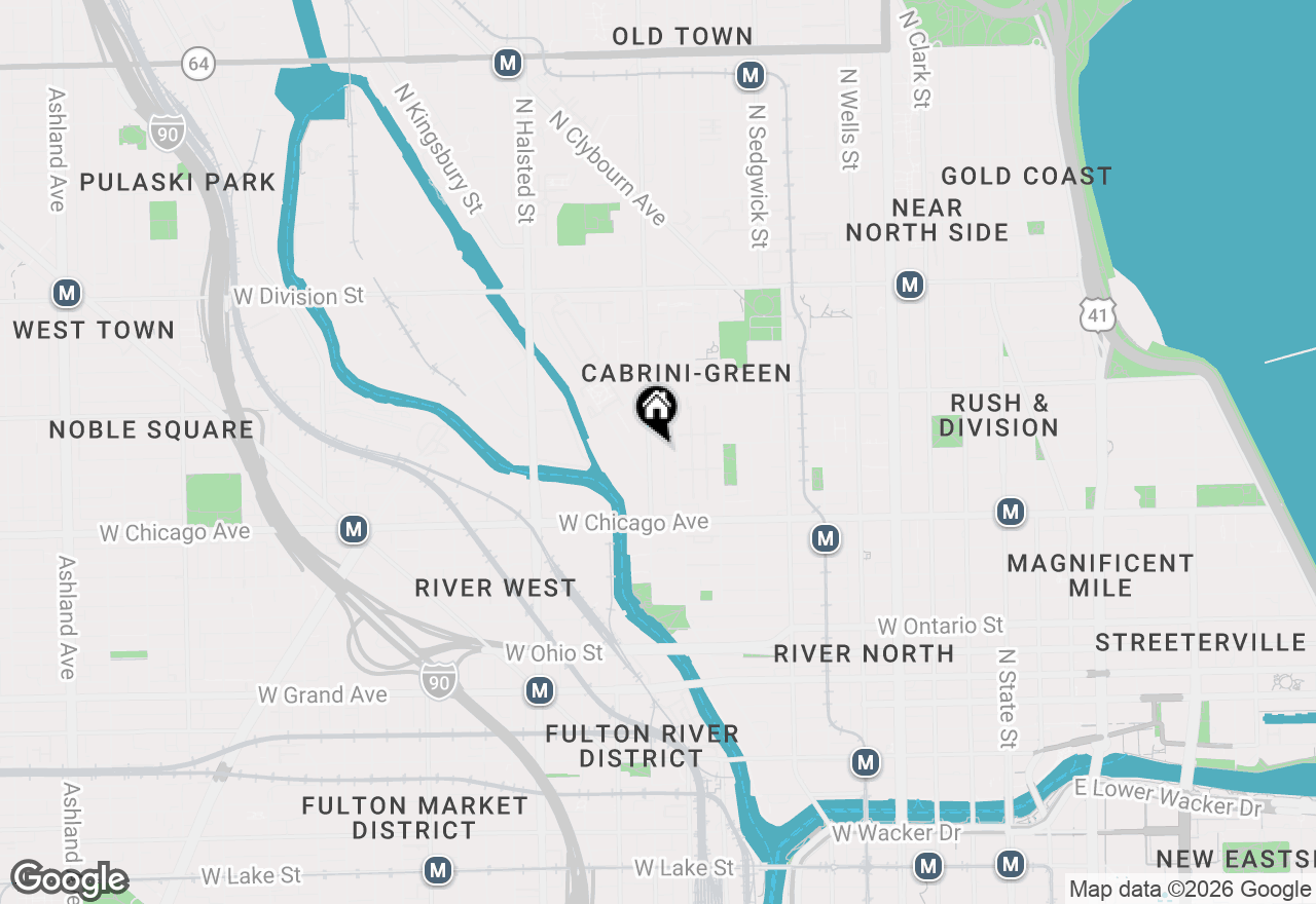 Map of 873 N Larrabee Street #612, Chicago, IL 60610