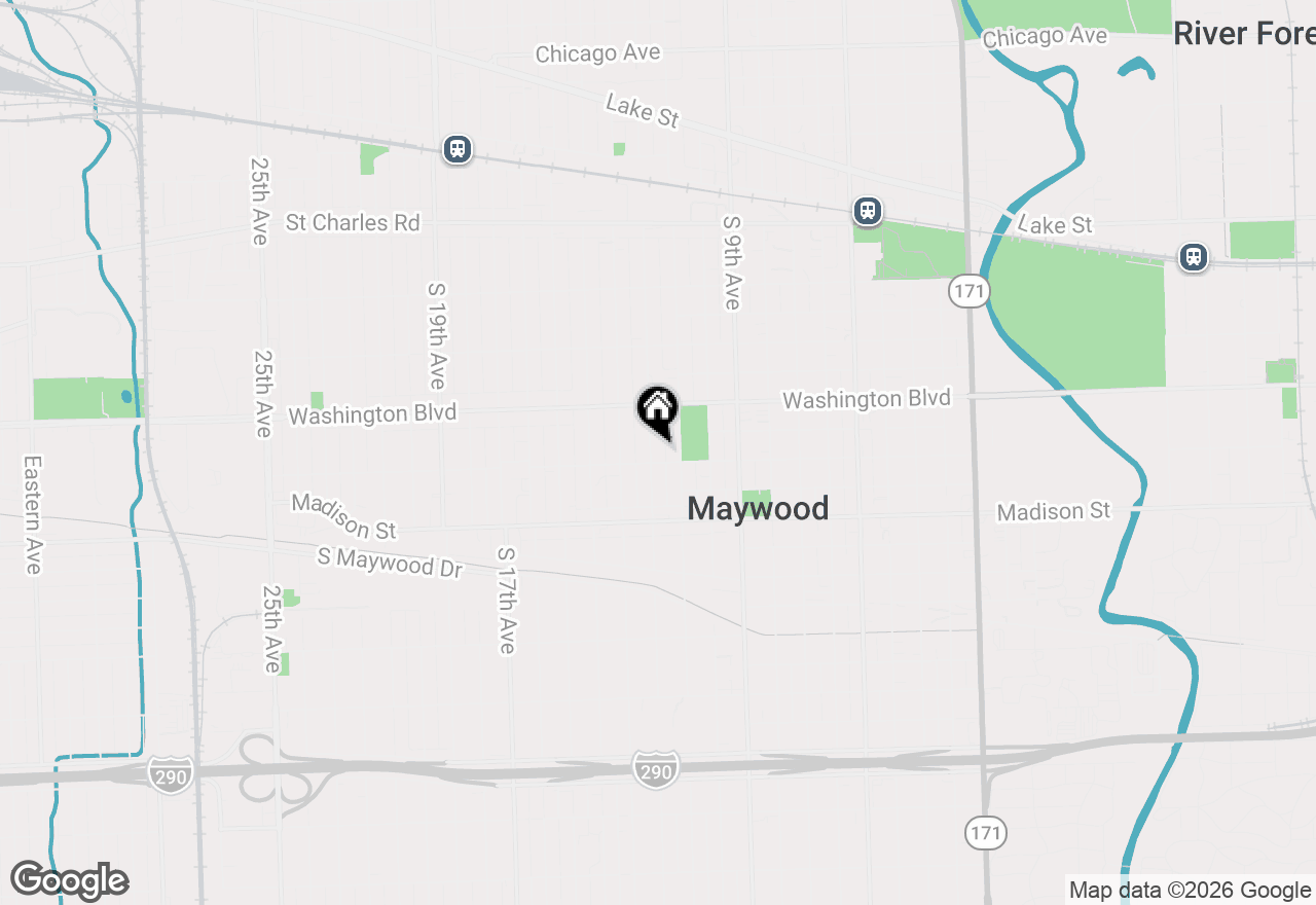 Map of 639 S 12th Avenue, Maywood, IL 60153